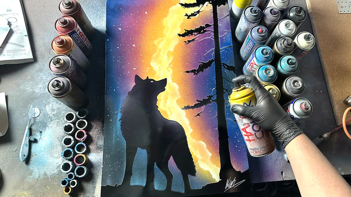 Lone Guardian of the Night ( Howling Wolf )