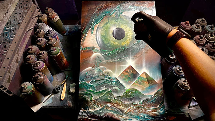 Eye of Blury Dream (Unique ORIGINAL Painting FROM YouTube Video)