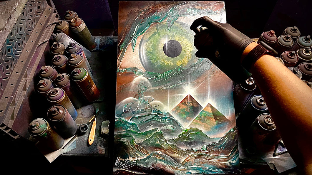 Eye of Blury Dream (Unique ORIGINAL Painting FROM YouTube Video)