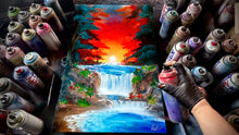 Jungle of the Burning Sunset ( Original Painting from YouTube Video )