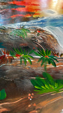 Jungle of the Burning Sunset ( Original Painting from YouTube Video )