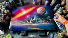 Neon Horizon ( Original Painting from YouTube Video )