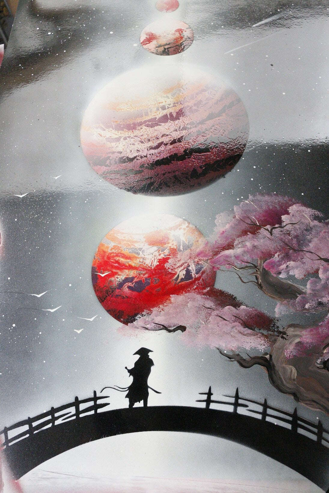 Blood Solar SAMURAI (Unique ORIGINAL Painting FROM YouTube Video ...