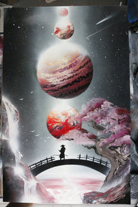 Blood Solar SAMURAI (Unique ORIGINAL Painting FROM YouTube Video ...