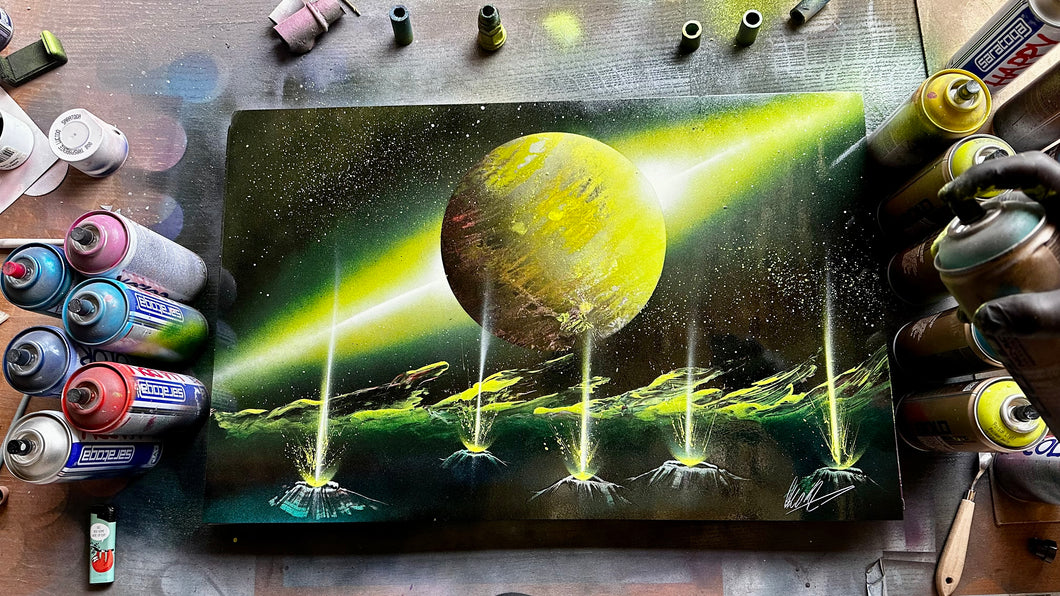 Toxic Gassiers (Unique ORIGINAL Painting FROM YouTube Video)