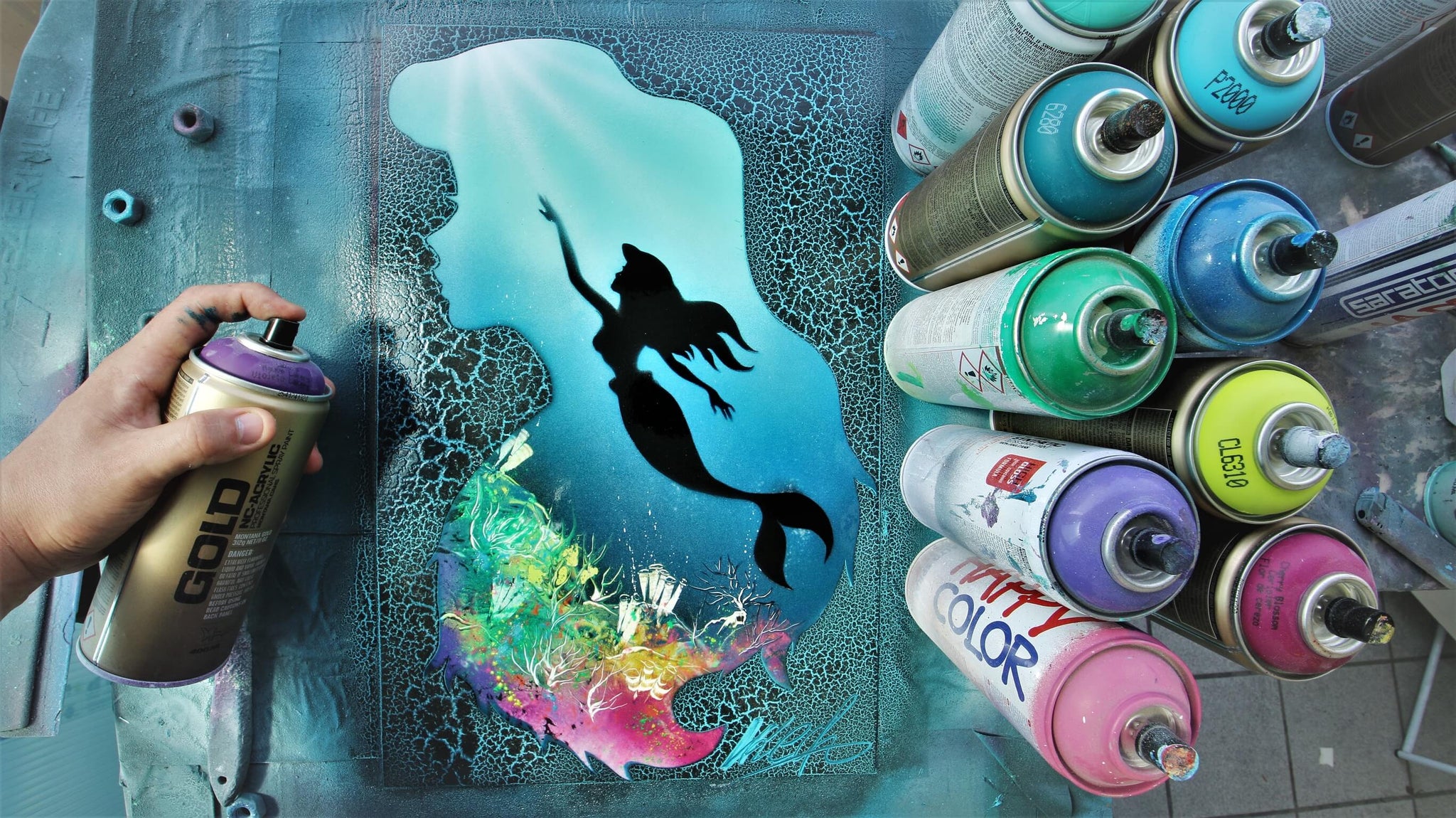 Spray Paintings Skech Art